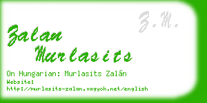zalan murlasits business card